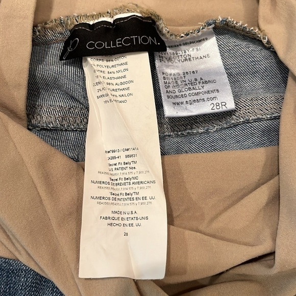 Ag Adriano Goldschmied Maternity Full Panel Pull On Size 28R - Picture 12 of 16